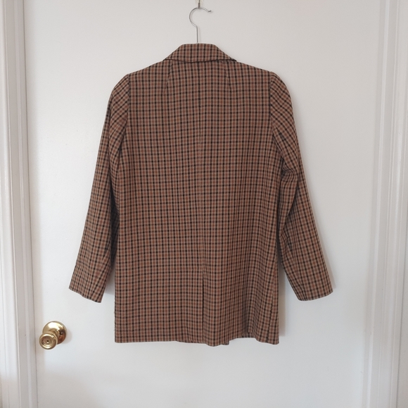 Caldwell Double-Breasted Blazer in Desert Check - Picture 7 of 10